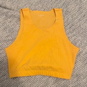 REI Co-op Women’s Athletic Crop Tank Top Medium – Yellow Performance